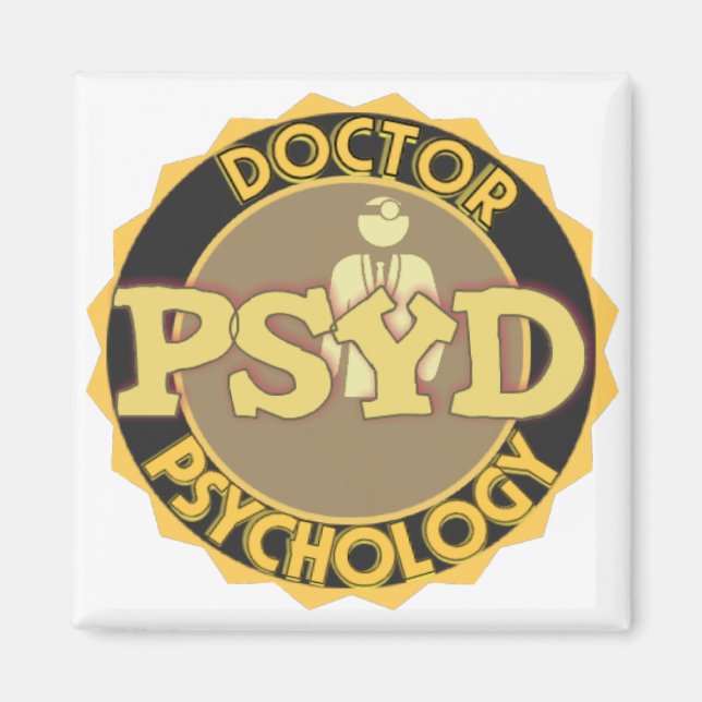 PsyD LOGO - DOCTOR OF PSYCHOLOGY Magnet (Front)