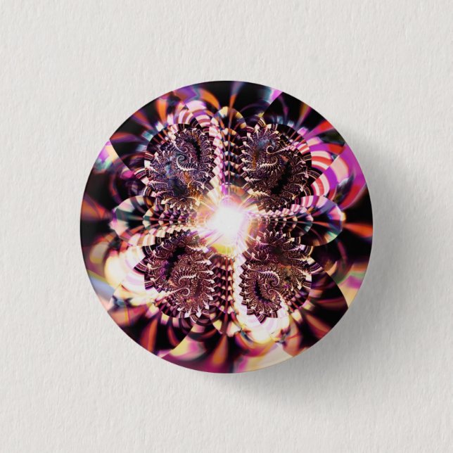 PsyFractal 3 Cm Round Badge (Front)
