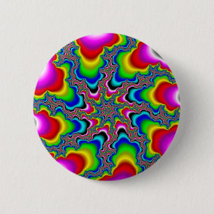 Psykedelica - Fractal 6 Cm Round Badge