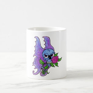 Psyko-Dazie Skull & Rose Tattoo Flash Skull Mug