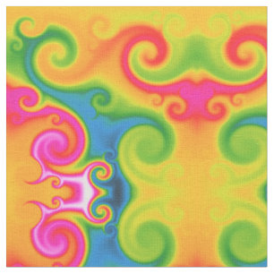 Psyschedelic Swirls Fabric
