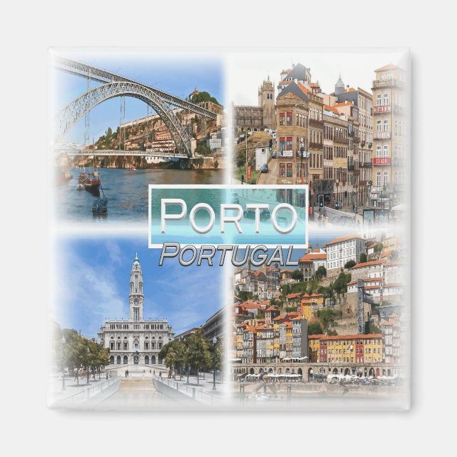 PT0043 Europe, Portugal, Porto, fridge Magnet (Front)