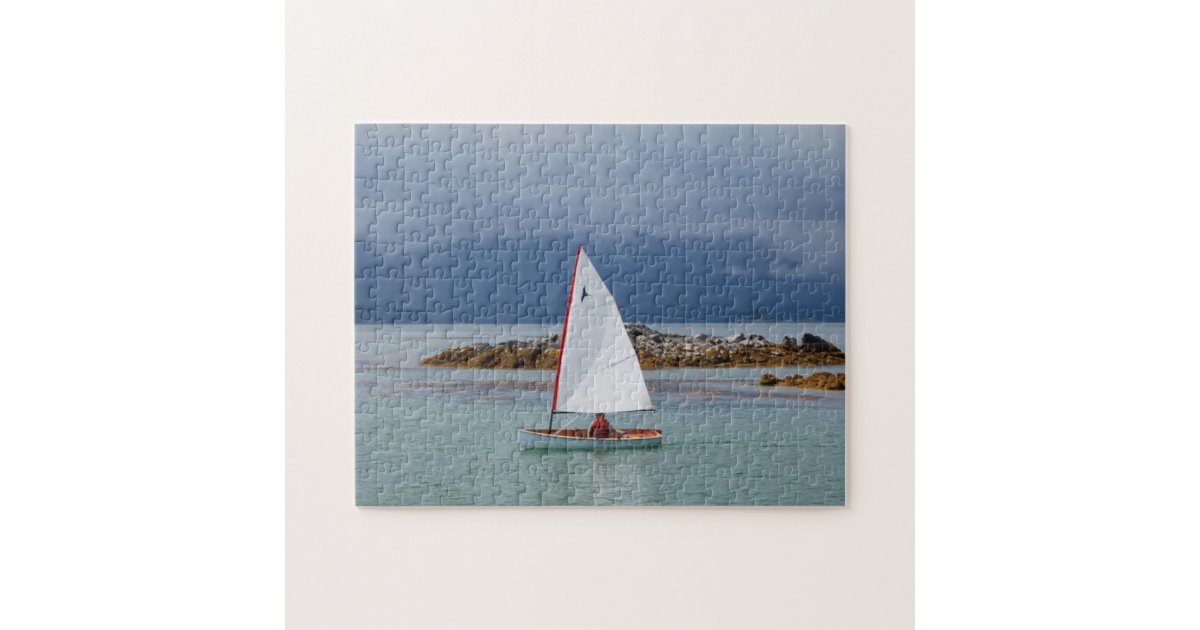 PT11 nesting dinghy scenic sailing puzzle Zazzle