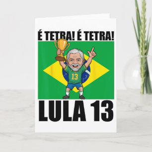 Pt 13 Lula Jogador President Of Brazil Copa Futebo Card