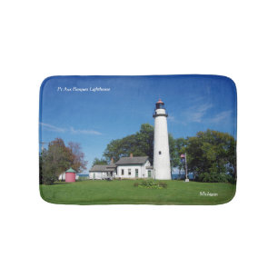 Pt Aux Barques Lighthouse bathmat