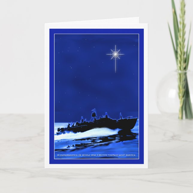 PT Boat ChristmasCard 1 Holiday Card (Front)