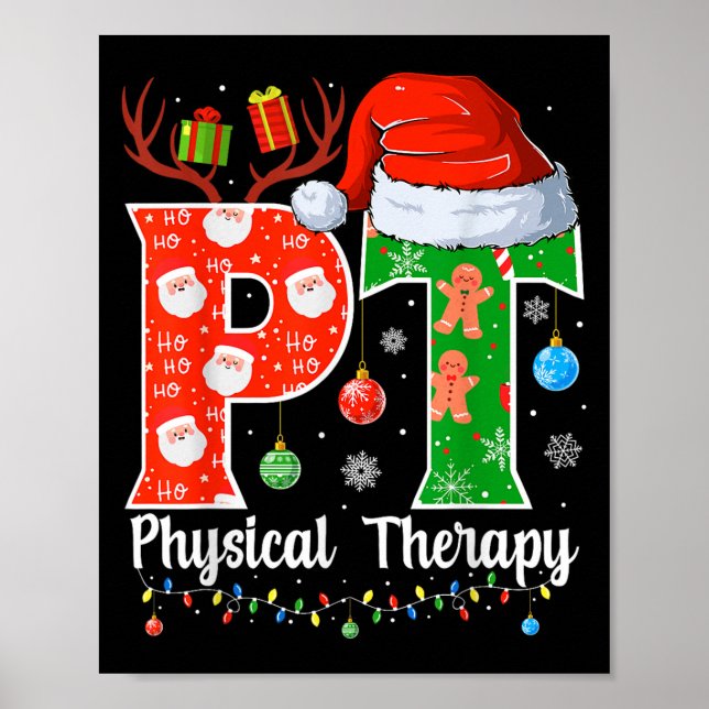 Pt Christmas Physical Therapy Christmas Pt Xmas  Poster (Front)