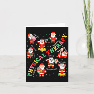 Pt Christmas Physical Therapy Santa Therast Xmas P Card