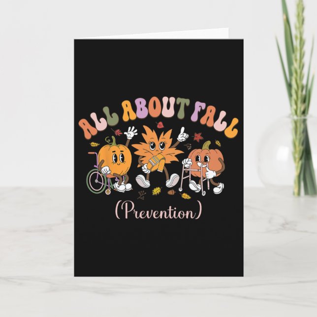 Pt Nurse Fall I Love Fall Prevention Fall Physical Card (Front)