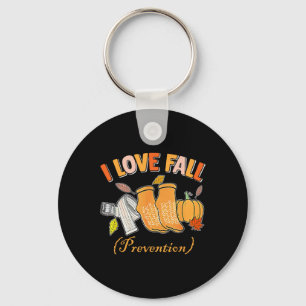 Pt Nurse Fall I Love Fall Prevention Fall Physical Key Ring