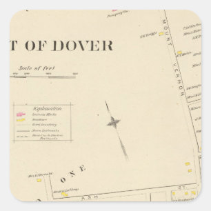 Pt of Dover Ward 1 Square Sticker