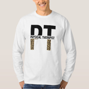 PT Physical Therapist Cheetah Print PT Grad Gifts T-Shirt