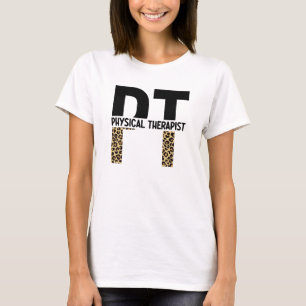 PT Physical Therapist Cheetah Print PT Grad Gifts T-Shirt