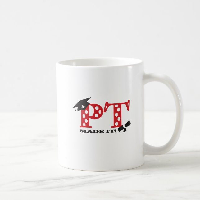 PT Physical Therapist Graduation Coffee Mug (Right)