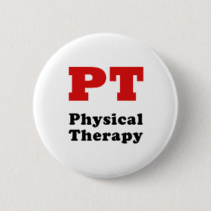 PT Physical Therapy 6 Cm Round Badge