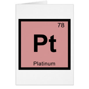 Pt - Platinum Chemistry Periodic Table Symbol