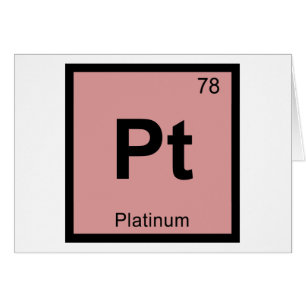 Pt - Platinum Chemistry Periodic Table Symbol