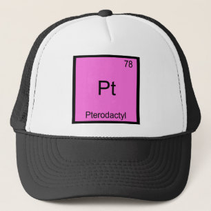 Pt - Pterodactyl Funny Chemistry Element Symbol Trucker Hat