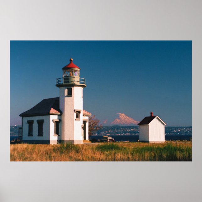 Pt Robinson Light House, Maury Island, Washington Poster (Front)