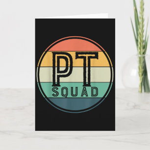 Pt Squad Retro Physical Therapy Card