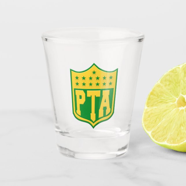 PTA Packerfan Total Access Shot glass (Front)