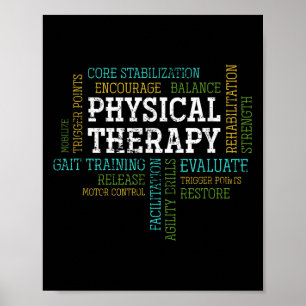 Pta Physical Motivational Therapy Gift Physical Th Poster