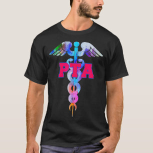 PTA Physical Therapist Assistant Caduceus  Novelty T-Shirt