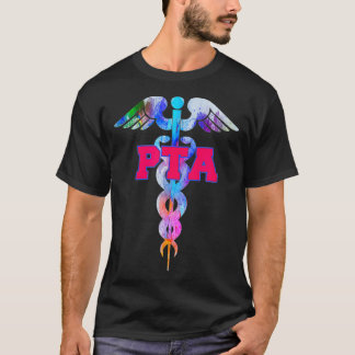 PTA Physical Therapist Assistant Caduceus  Novelty T-Shirt