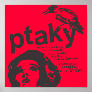 ptaky red poster