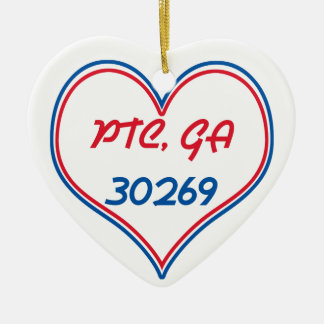 PTC GA 30269 - Heart Ceramic Ornament