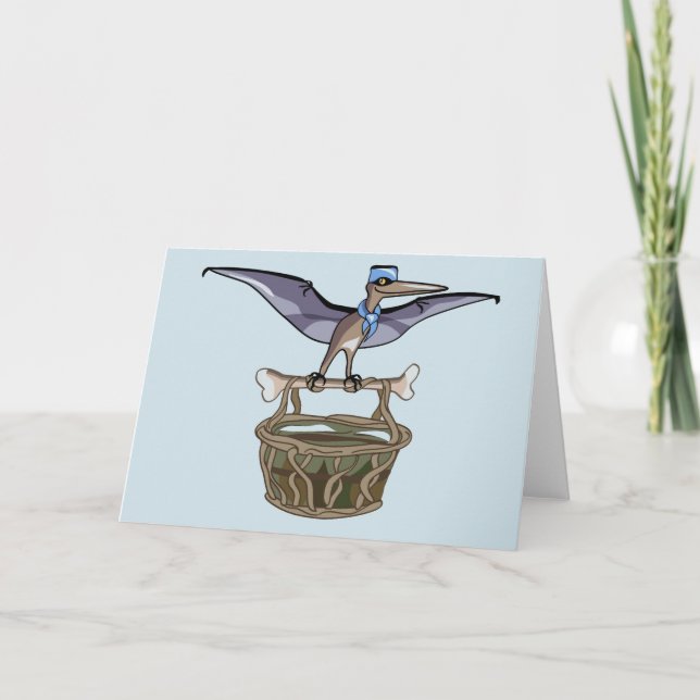 Pteranodon Carrying A Basket Card (Front)