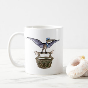 Pteranodon Carrying A Basket Coffee Mug