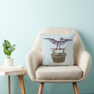 Pteranodon Carrying A Basket Cushion