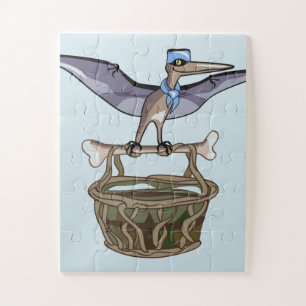 Pteranodon Carrying A Basket Jigsaw Puzzle