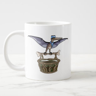 Pteranodon Carrying A Basket Large Coffee Mug