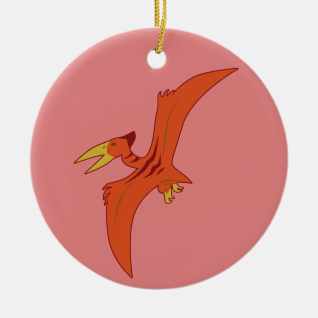 Pteranodon Ceramic Tree Decoration (Front)