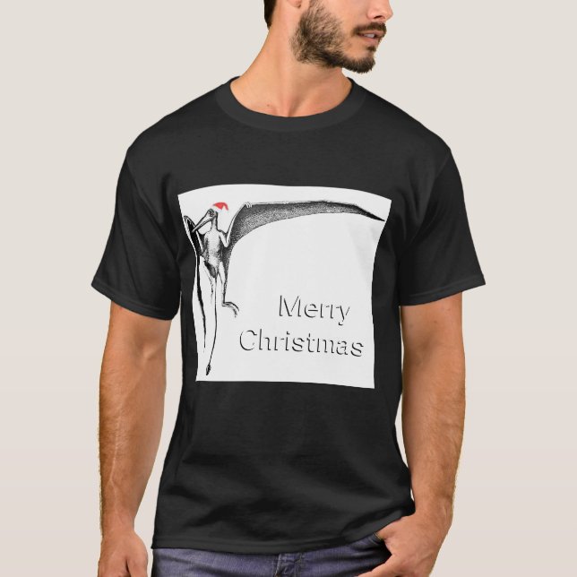 Pterodactyl Christmas T-shirt (Front)