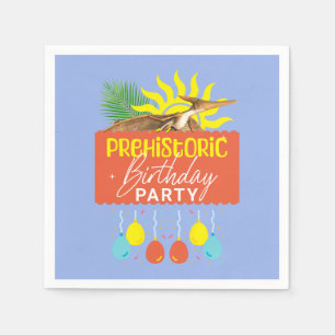 Pterodactyl Prehistoric Birthday Party Napkin