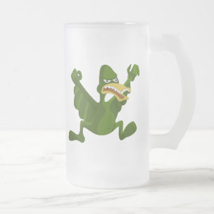 Pteroductyl Frosted Glass Beer Mug