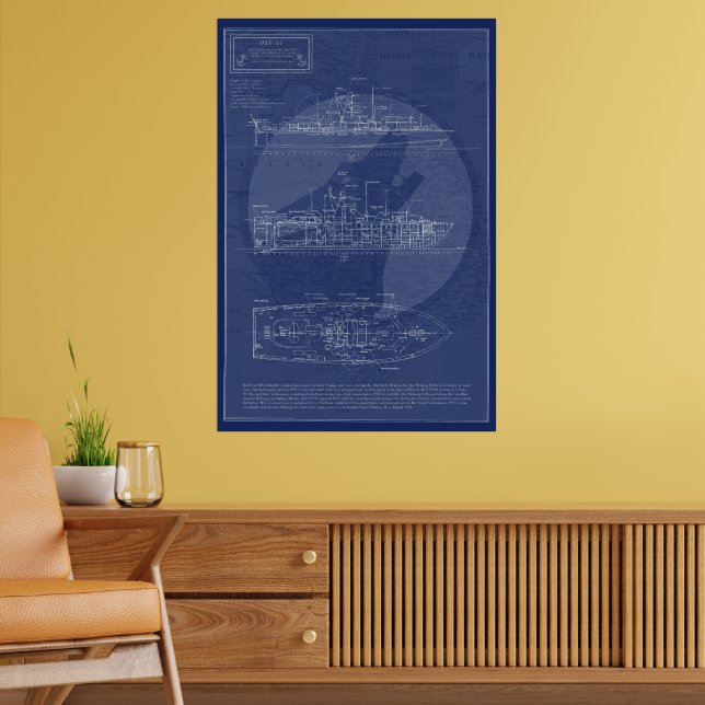 PTF-17 Navy Special Operations Combat Boat Poster (Living Room 2)