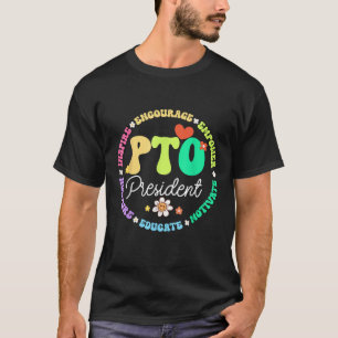 PTO President Back to School Matching Group Parent T-Shirt