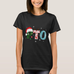 Pto Santa Hat Reindeer Parent Teacher Organisation T-Shirt