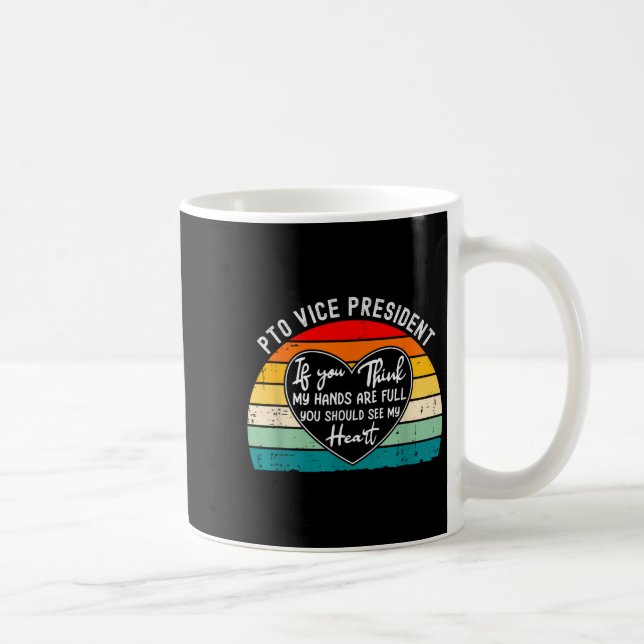 Pto Vice President Appreciation School Parent Volu Coffee Mug (Right)