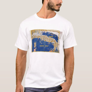 Ptolemaic Map of Italy, 1482 (coloured litho) T-Shirt