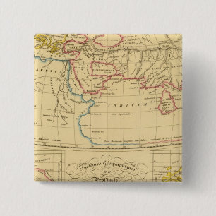 Ptolemy's Geography 15 Cm Square Badge