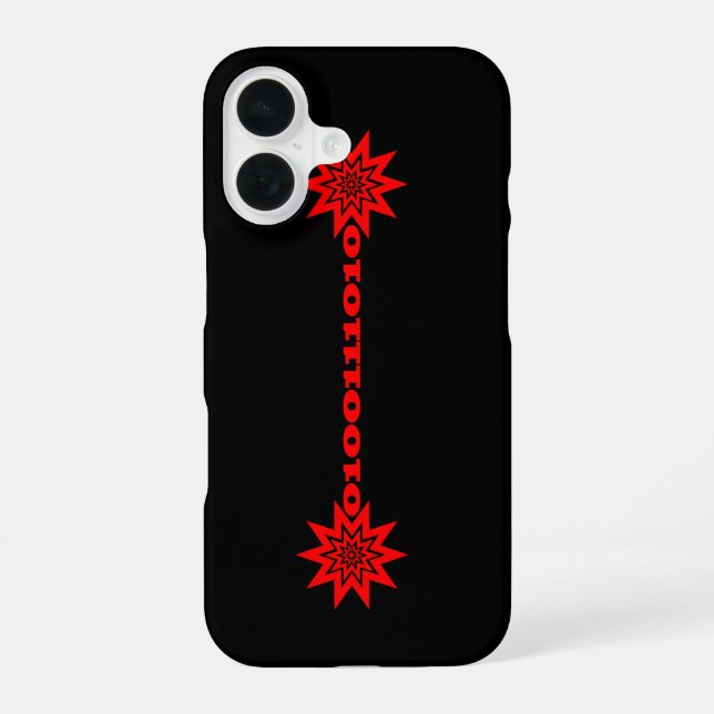 PTP Laser Light Data Beam iPhone 16 Case (Back)