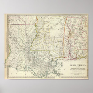 Pts of Louisiana, Ark, Miss, Ala, Florida Poster