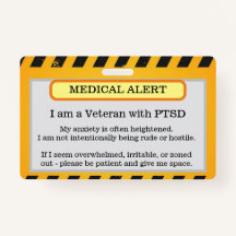 PTSD Alert Badge