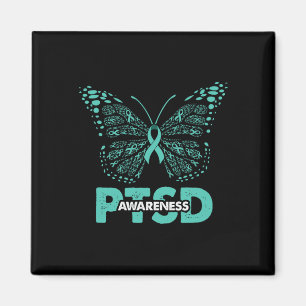 Ptsd Awareness Butterfly Mental Health Support Any Magnet