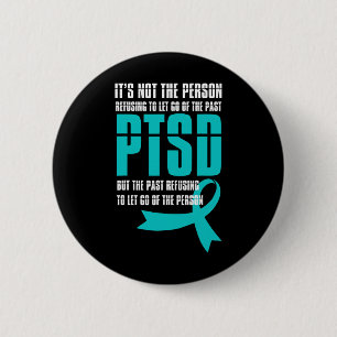 Ptsd Awareness Month Let Go Support Veterans Menta 6 Cm Round Badge